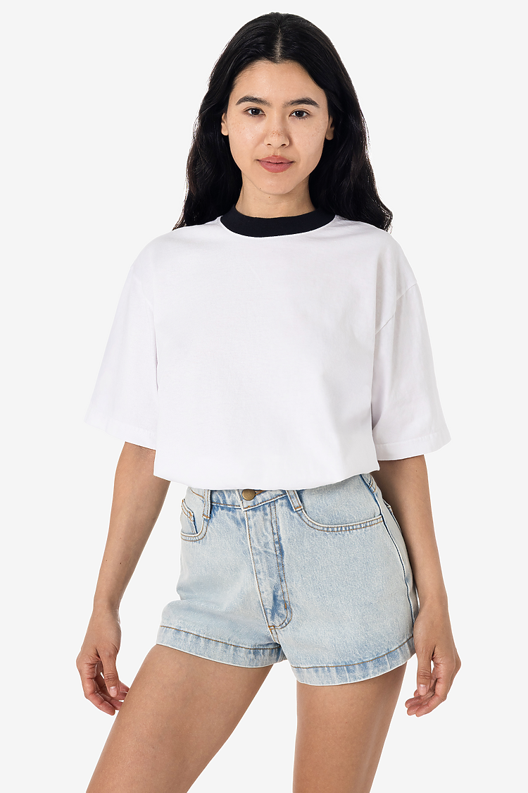 Los Angeles Apparel 1801GDRIN Ring 6.5oz S/S Garment Dye Tee