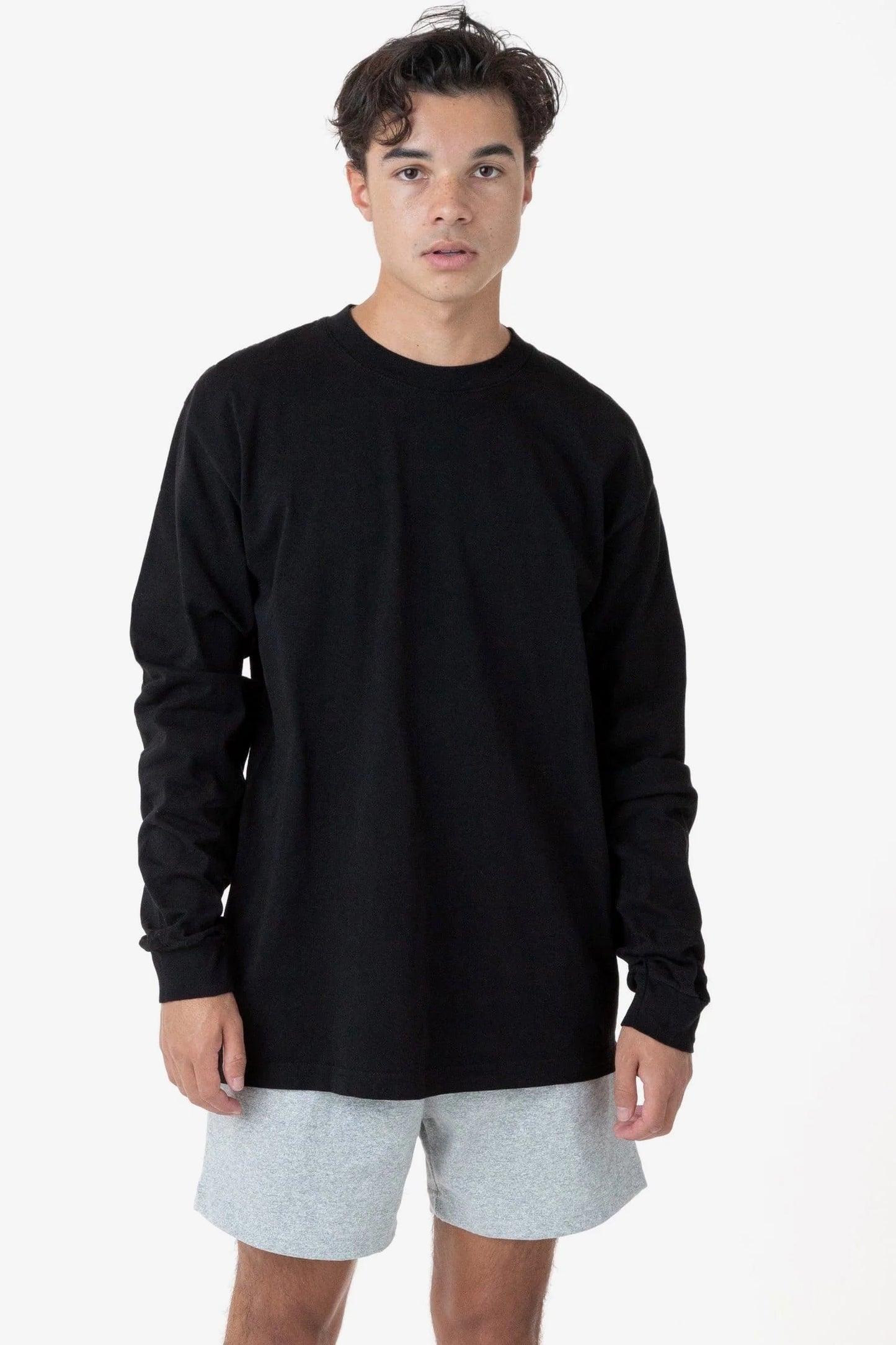 Los Angeles Apparel -1807GD - 6.5oz Long Sleeve Garment Dye Crew Neck T-Shirt