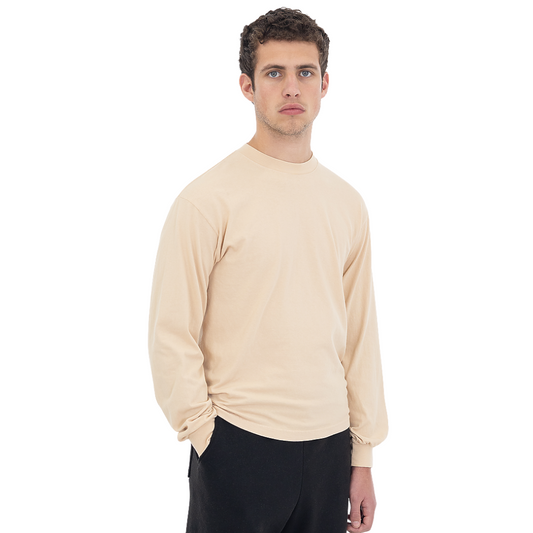 Los Angeles Apparel -1807GD-A - 6.5oz Long Sleeve Garment Dye Crew Neck T-Shirt