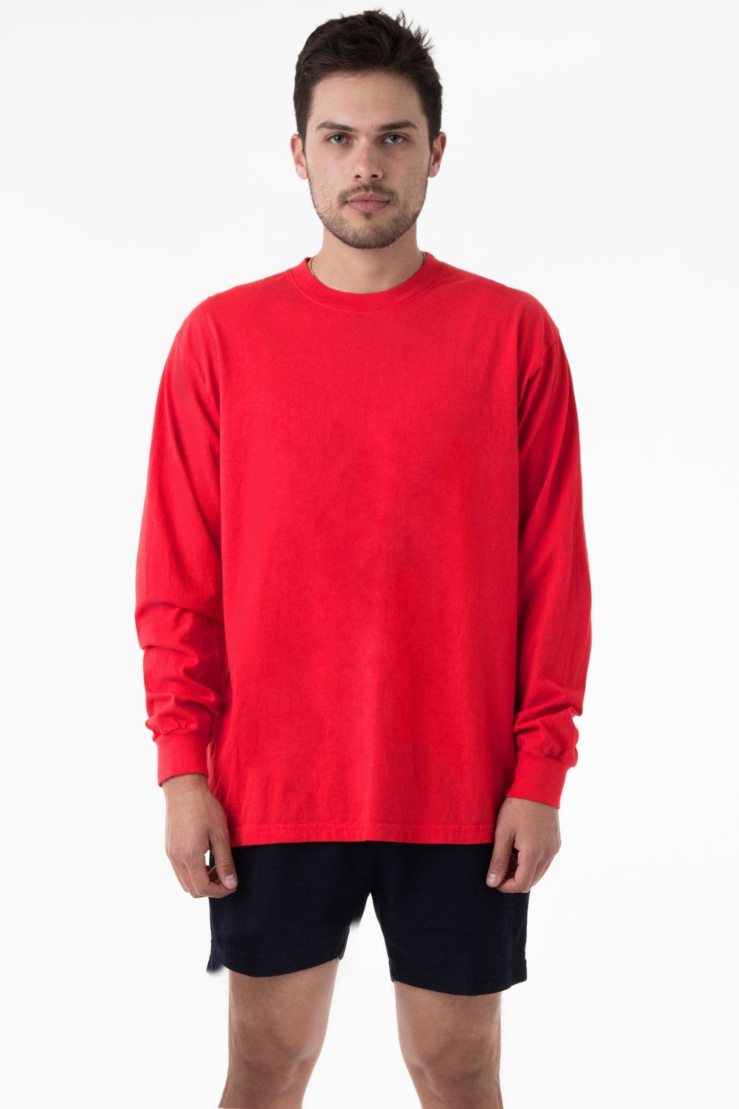 Los Angeles Apparel -1807GD - 6.5oz Long Sleeve Garment Dye Crew Neck T-Shirt