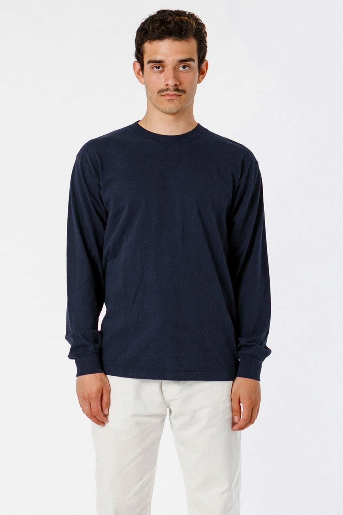 Los Angeles Apparel -1807GD-A - 6.5oz Long Sleeve Garment Dye Crew Neck T-Shirt
