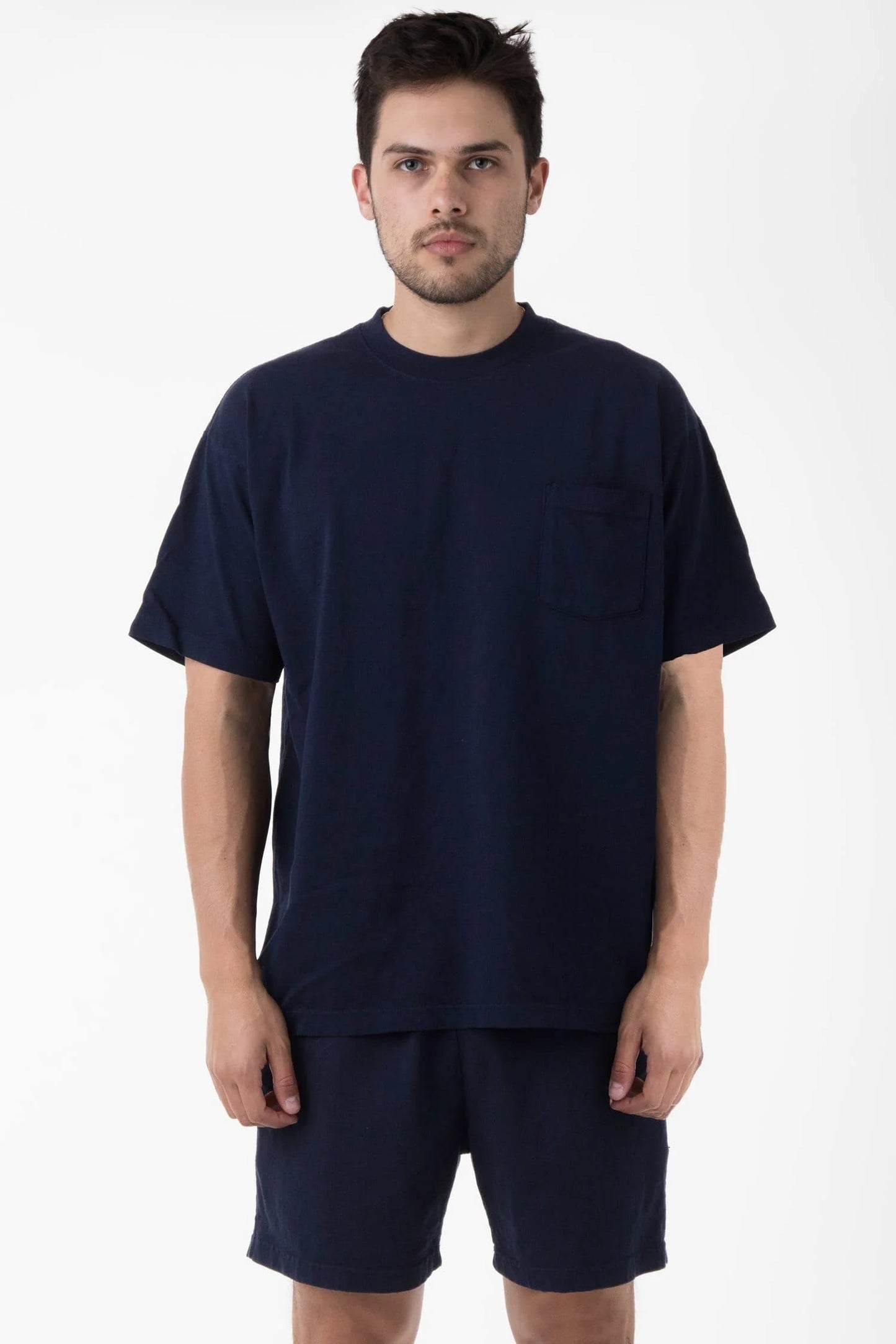 Los Angeles Apparel - 1809GD - Short Sleeve Garment Dye Pocket T-Shirt