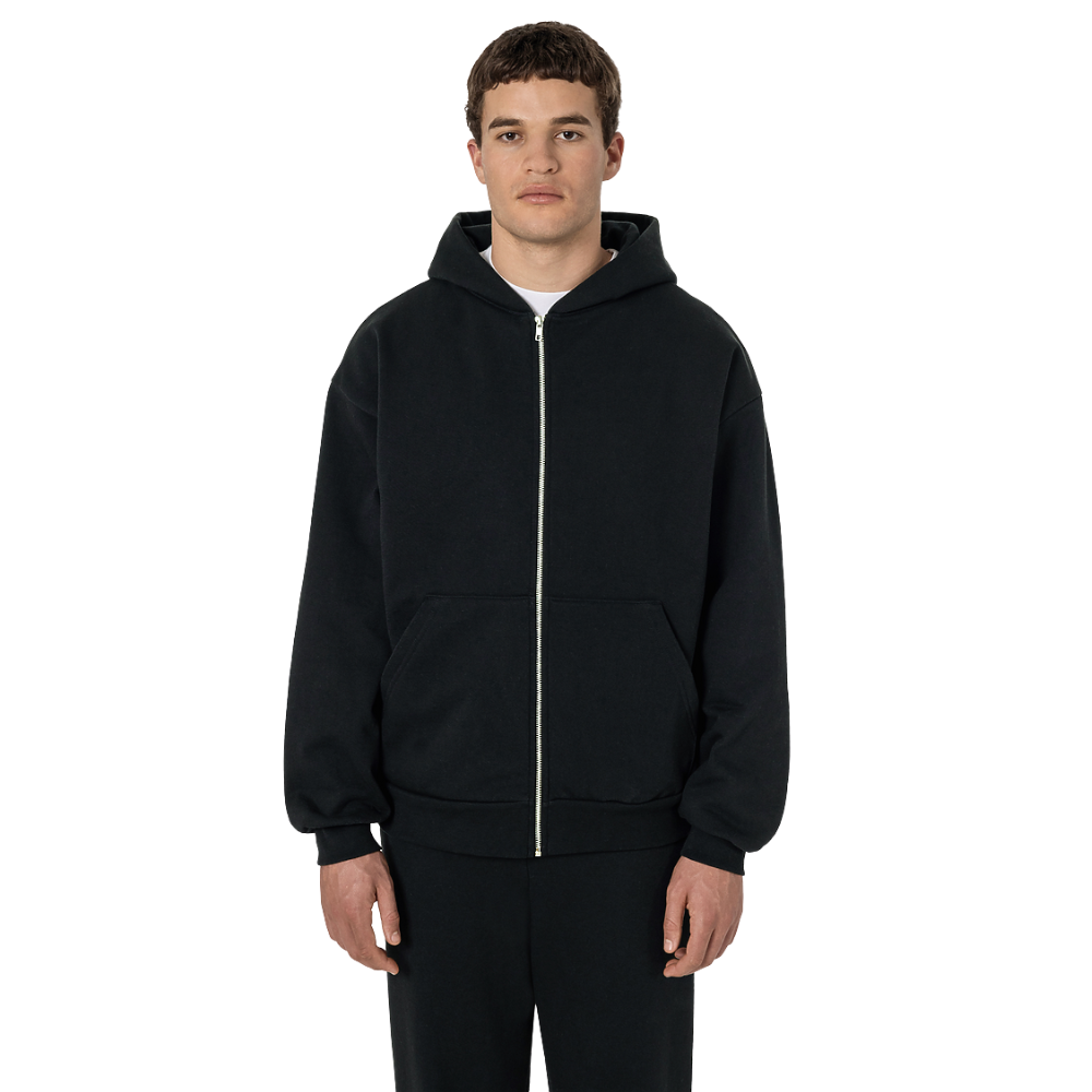 STONE ｜HOOD/ZIP-UP (61252 Stretch Cotton Fleece H Stone Island Cotton Fleece Hooded Sweatshirt Black 61252