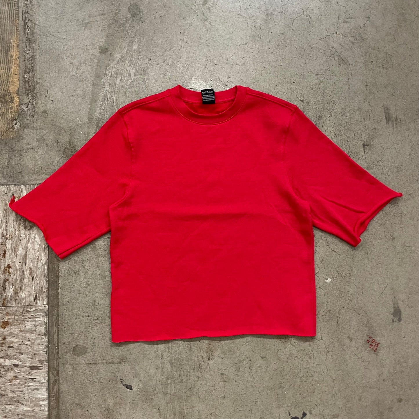 Solid Basic 1052 Crop Crewneck // fleece shirt