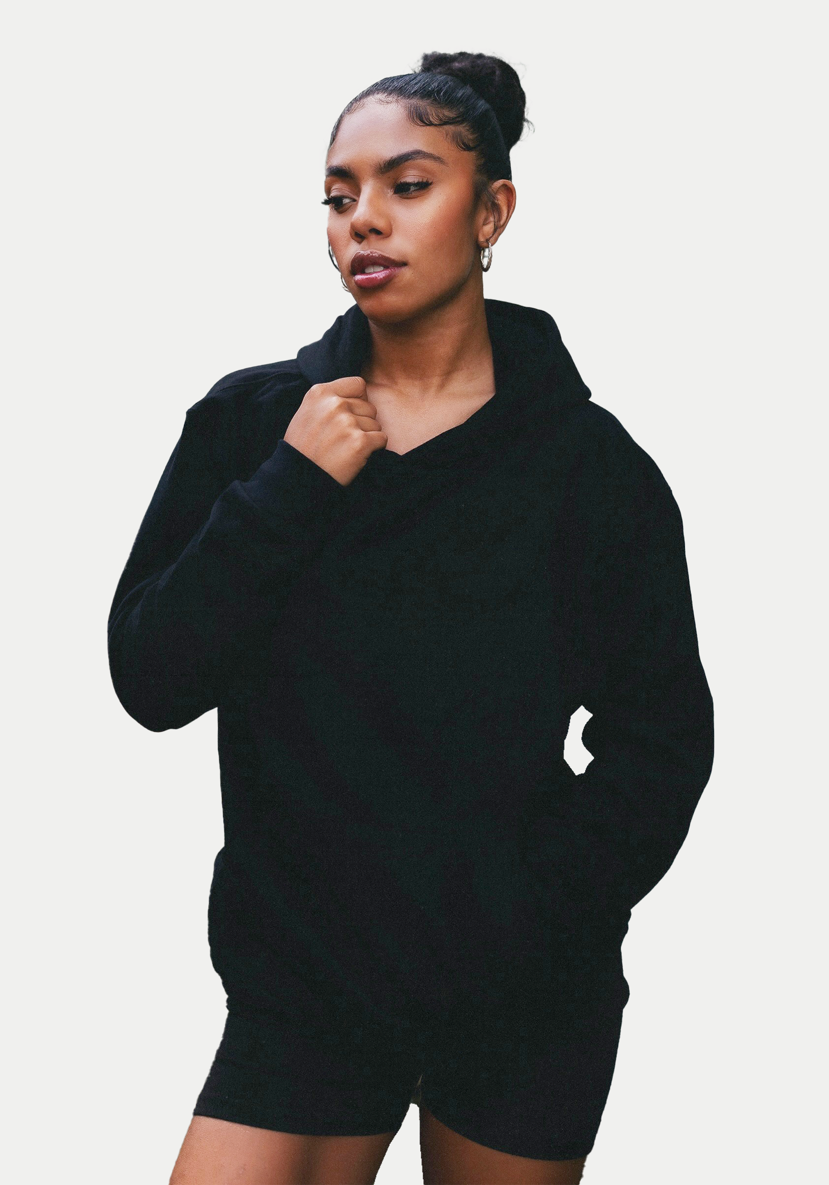 Solid Basics Heavyweight Boyfriend Hoodie Sky Sportswear