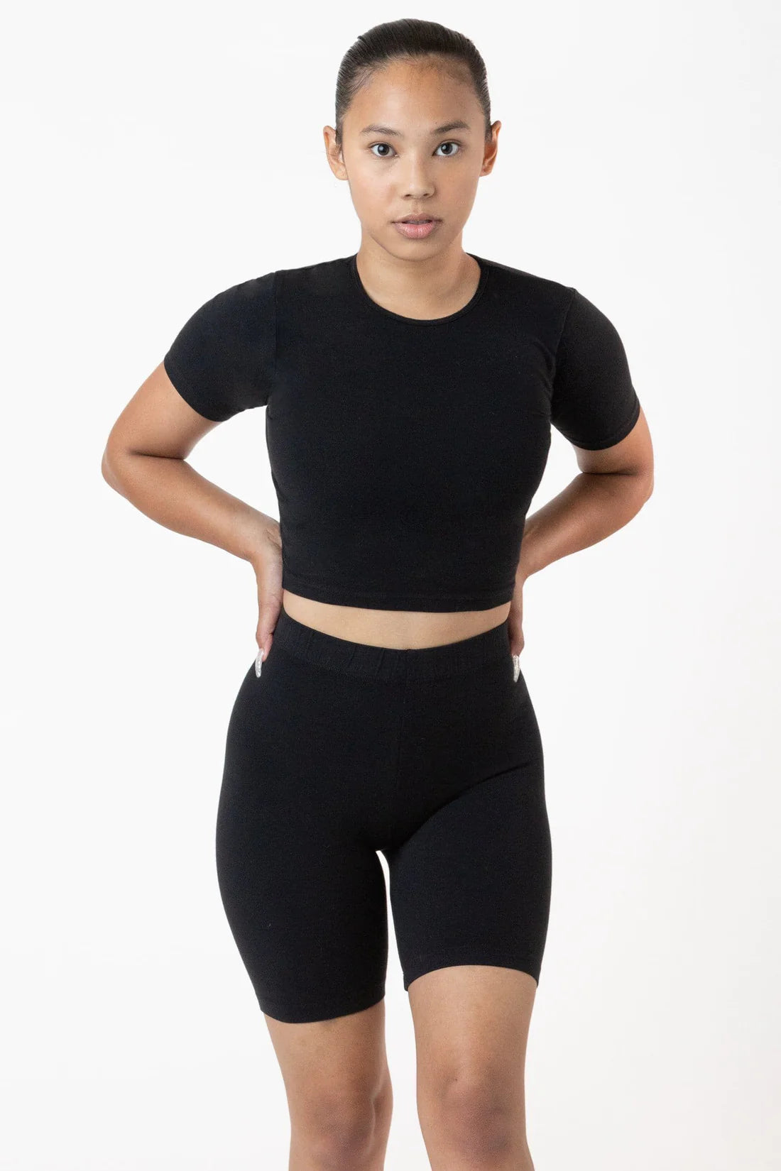 Los Angeles Apparel - 83078GD - Garment Dye Short Sleeve Crop Top