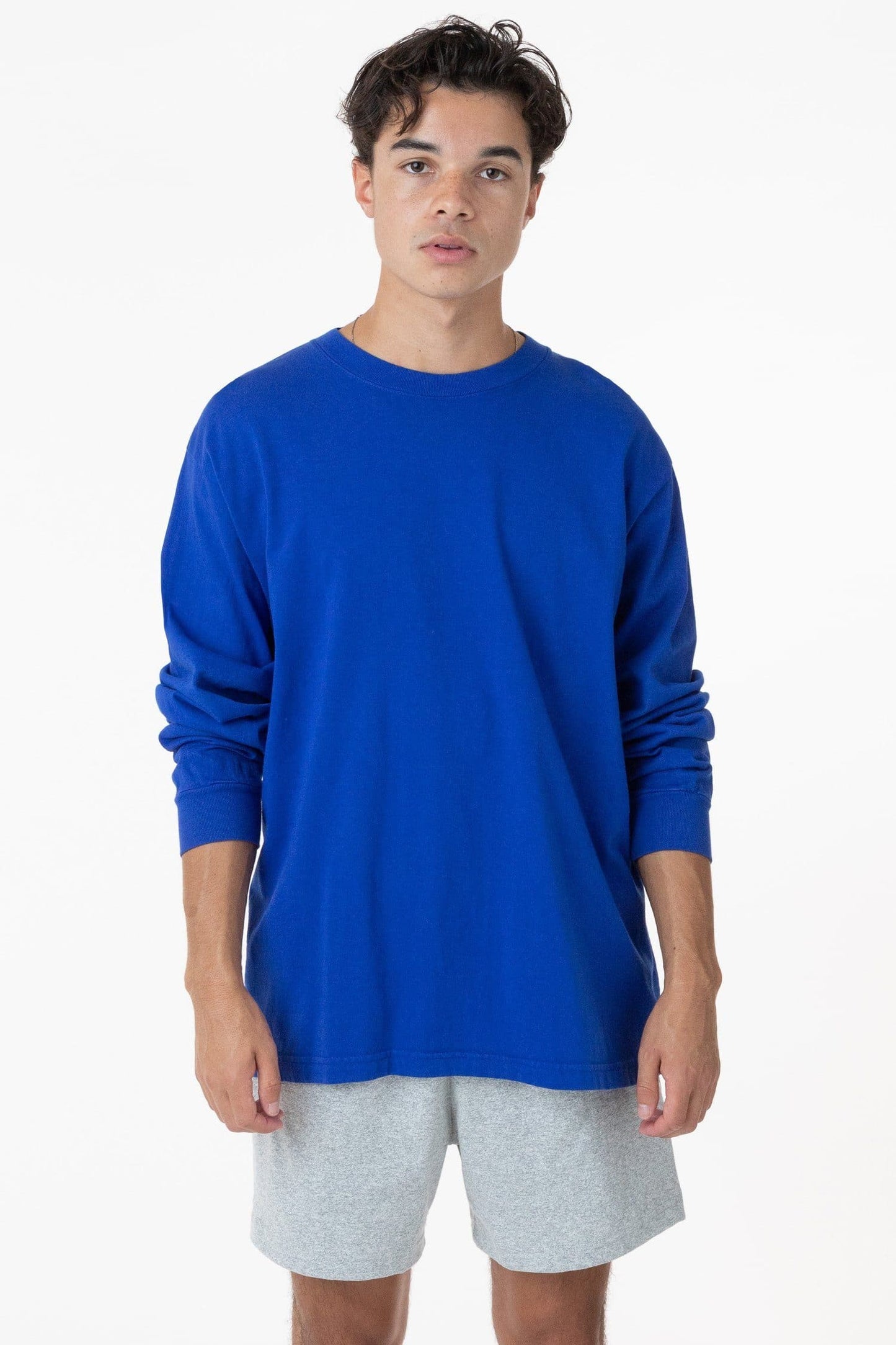 Los Angeles Apparel -1807GD - 6.5oz Long Sleeve Garment Dye Crew Neck T-Shirt