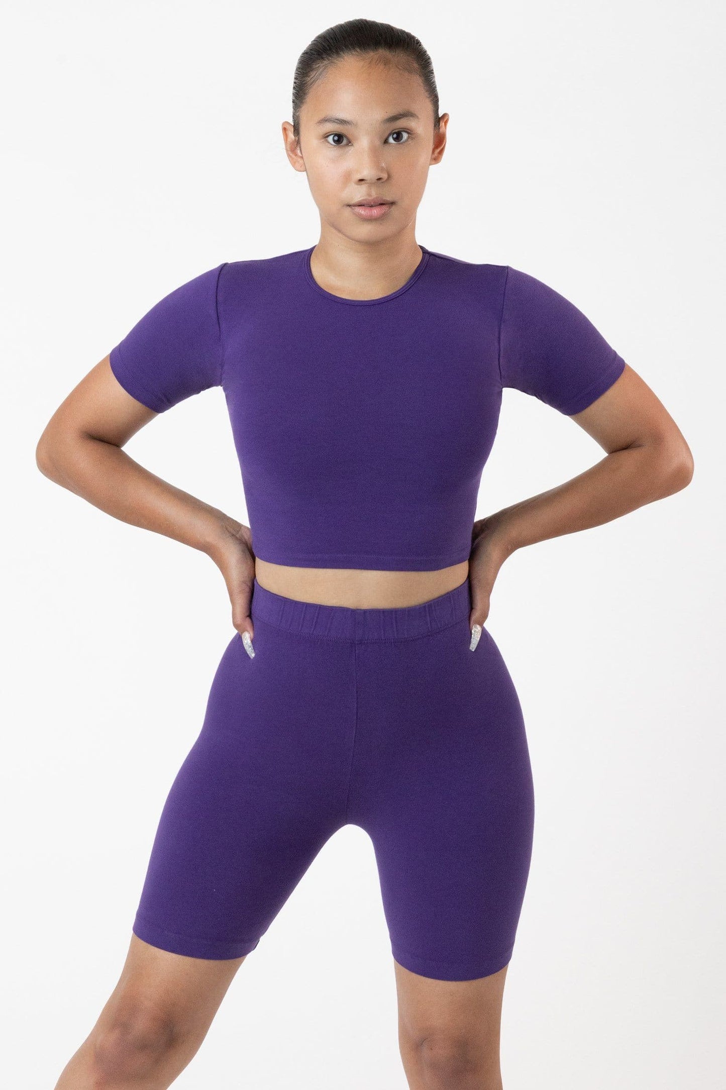 Los Angeles Apparel - 83078GD - Garment Dye Short Sleeve Crop Top