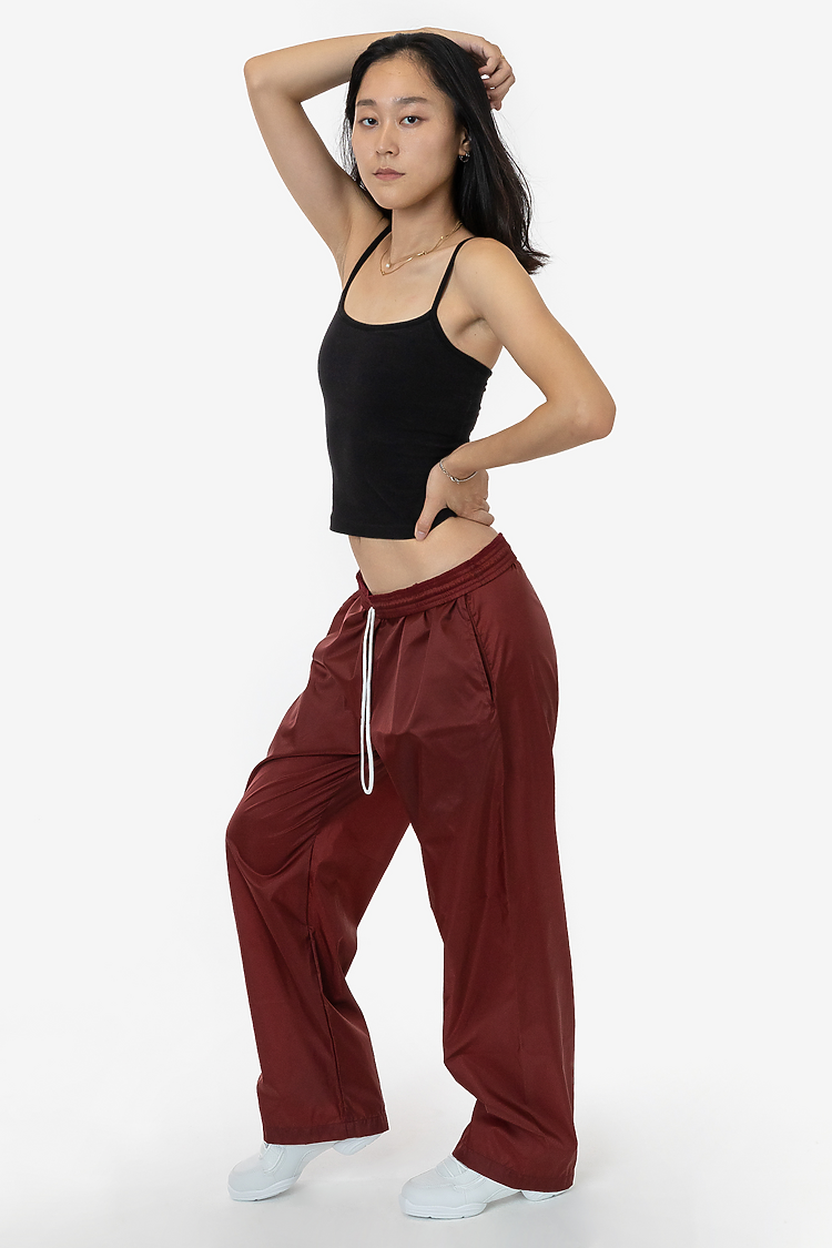 Los Angeles Apparel RNF445 Wide Leg Nylon Taffeta Pant