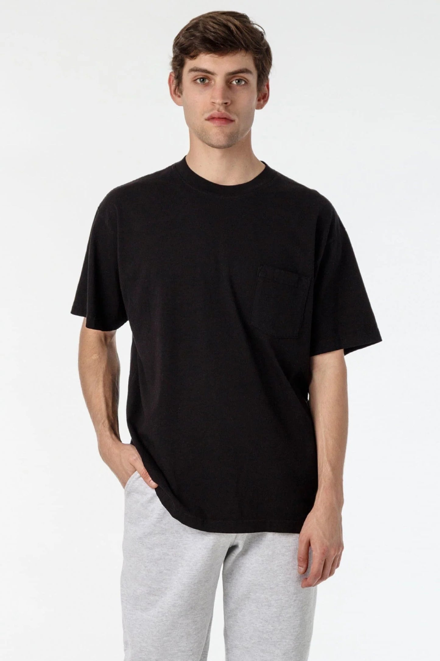 Los Angeles Apparel - 1809GD - Short Sleeve Garment Dye Pocket T-Shirt