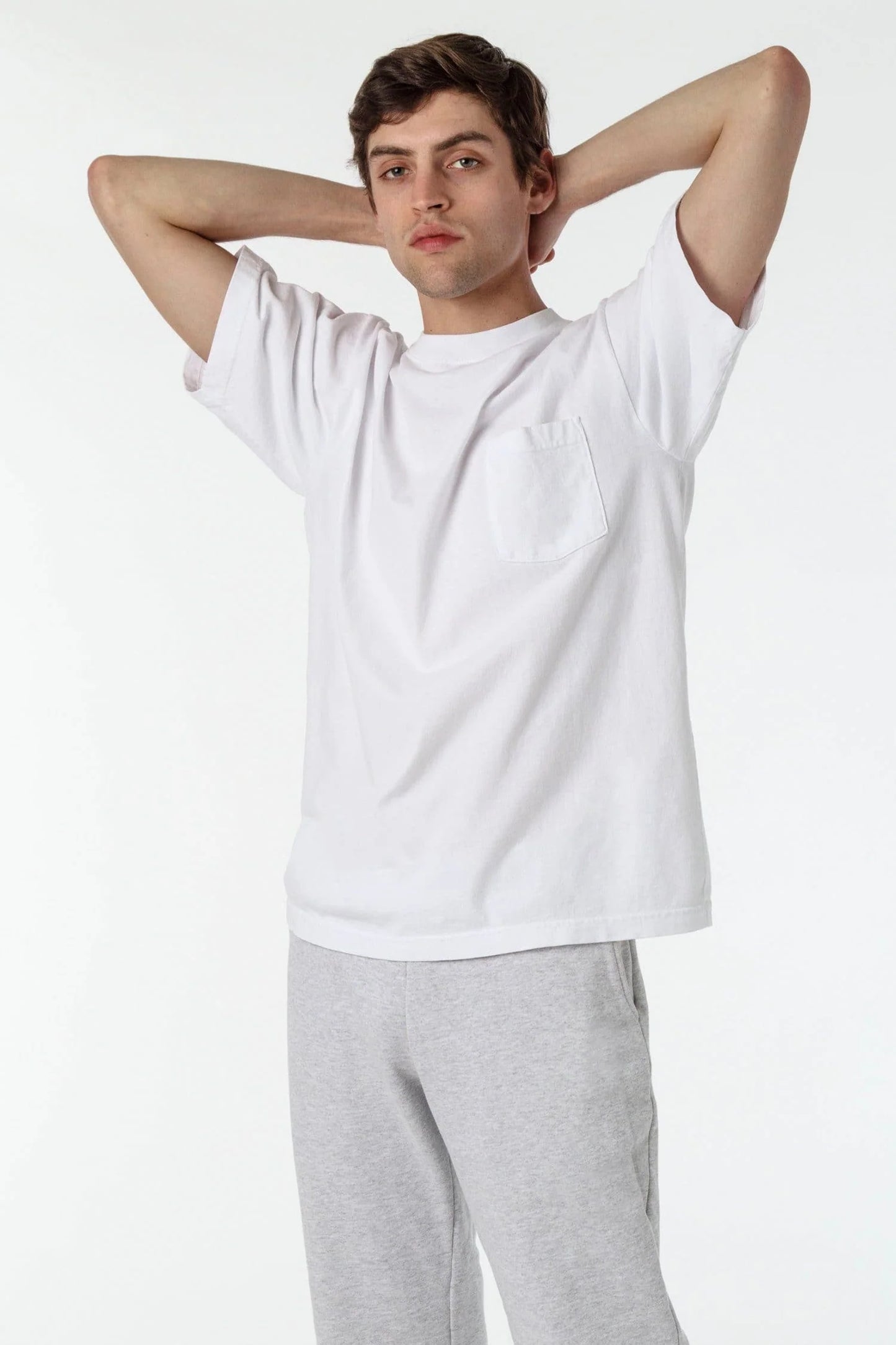 Los Angeles Apparel - 1809GD - Short Sleeve Garment Dye Pocket T-Shirt