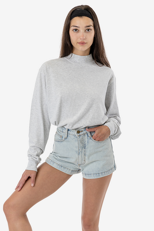 Los Angeles Apparel 1827GD 18/1 L/S OVERSIZED MOCK