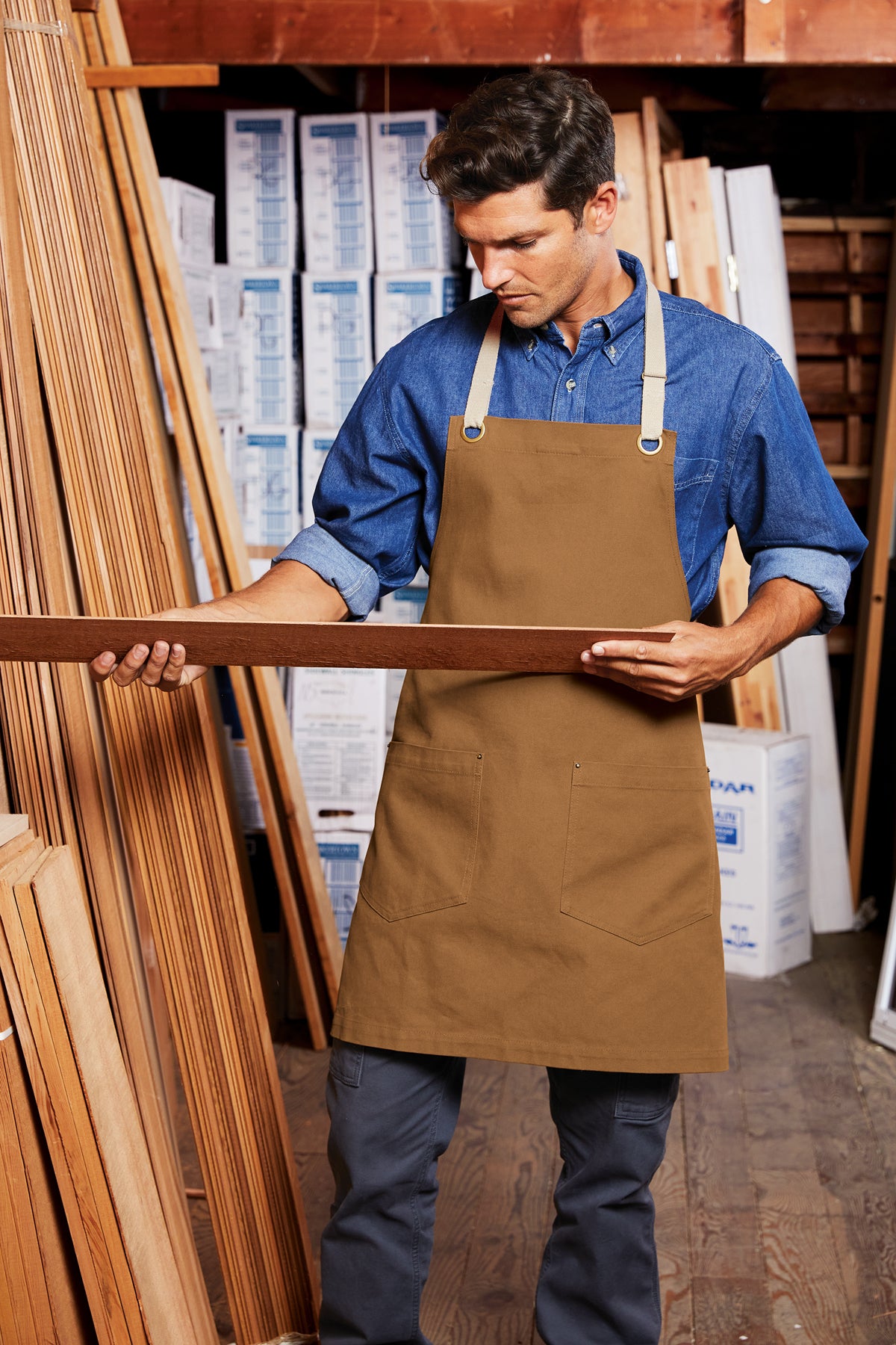 A815 Port Authority Canvas Full-Length Two-Pocket Apron