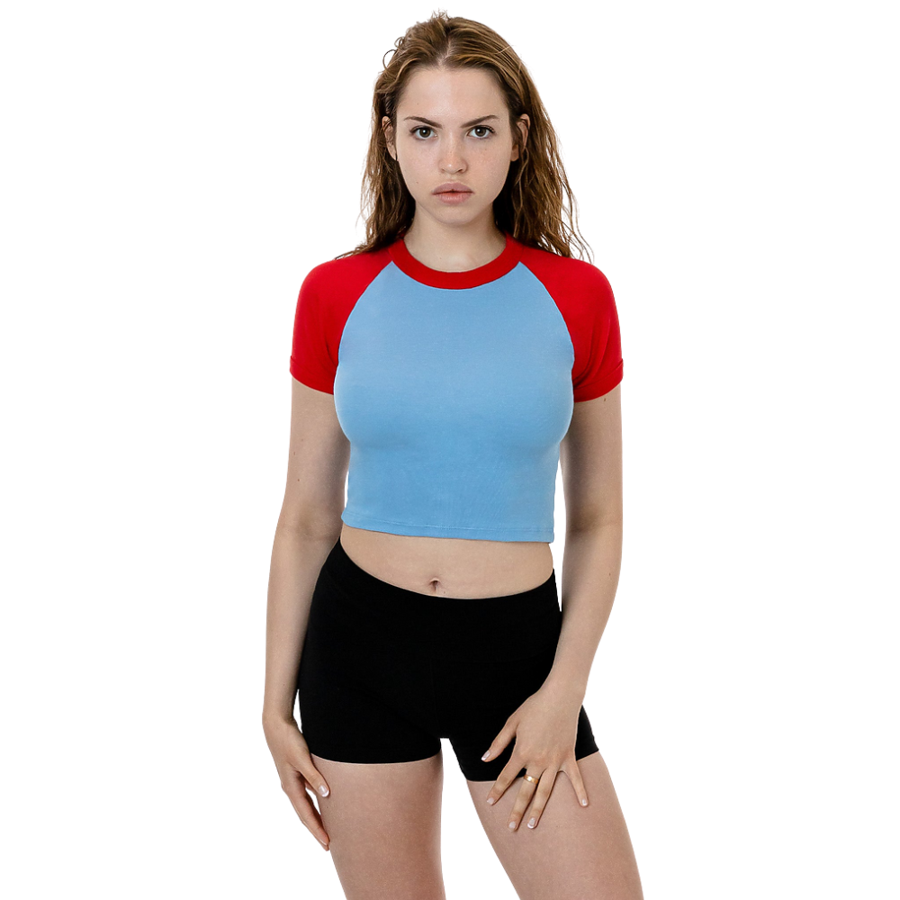 Tシャツ・カットソー Rest & Recreation RAGLAN CROP TOP 4BFK586 Rest & Recreation RAGLAN CROP TOP 4BFK586 (Rest & Recreation