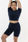 83078GD - Garment Dye Short Sleeve Crop Top