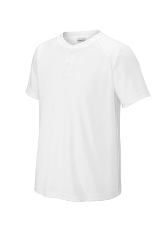 YST359  Sport-Tek Youth PosiCharge Competitor 2-Button Henley