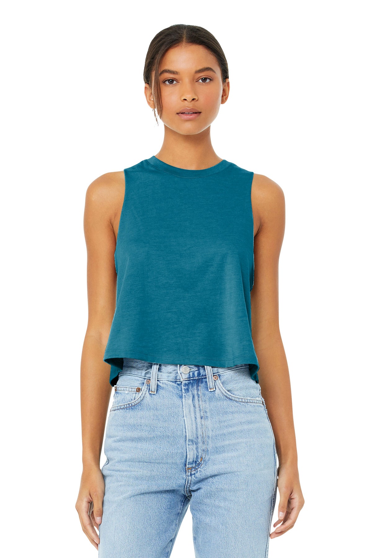 BELLA CANVAS Women s Racerback Cropped Tank. BC6682 Sky Sportswear