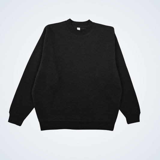 9 Twenty Blanks - Black Crewneck Sweatshirt "Keys" (Heavy Weight)