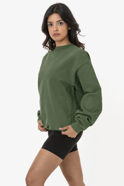 Los Angeles Apparel - HF07GD Mix - Garment Dye Heavy Fleece Pullover Crewneck Sweatshirt (New)