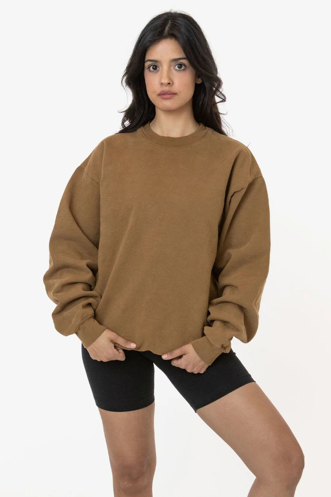 HF07GD Mix - Garment Dye Heavy Fleece Pullover Crewneck Sweatshirt (New)
