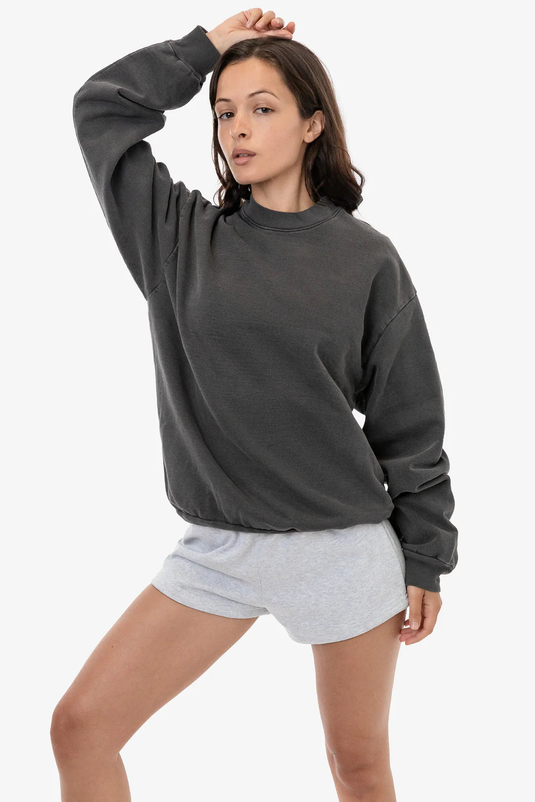 Los Angeles Apparel - HF07GD Mix - Garment Dye Heavy Fleece Pullover Crewneck Sweatshirt (New)