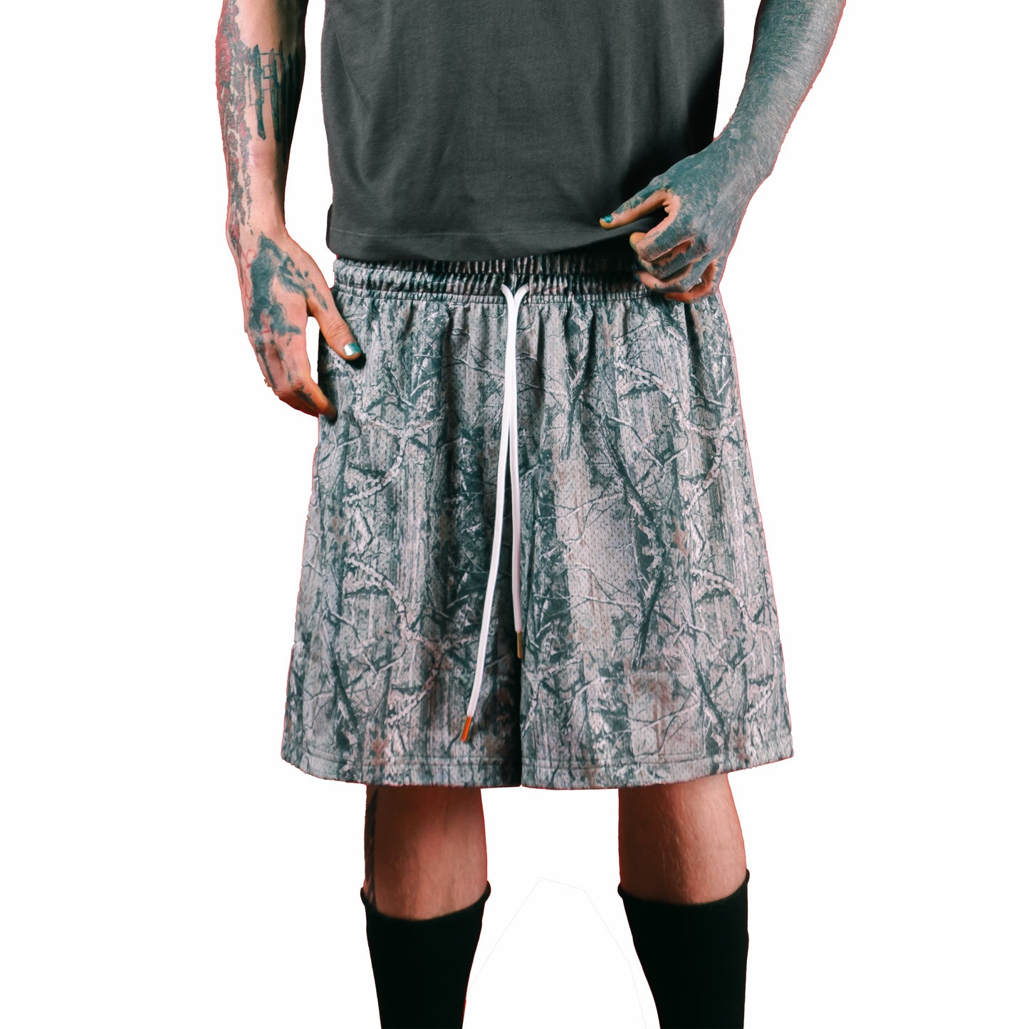 SSW Keys 1030A Heavy Weight Camo Mesh Shorts