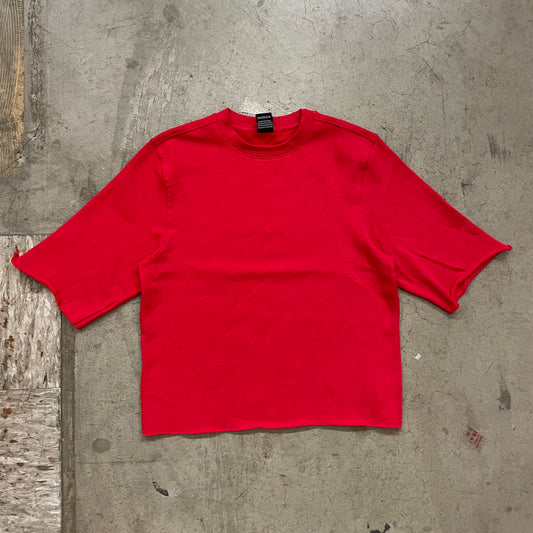Solid Basic 1052 Crop Crewneck // fleece shirt