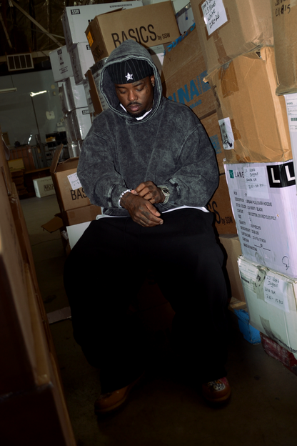 Keys Hoodie Acid Wash