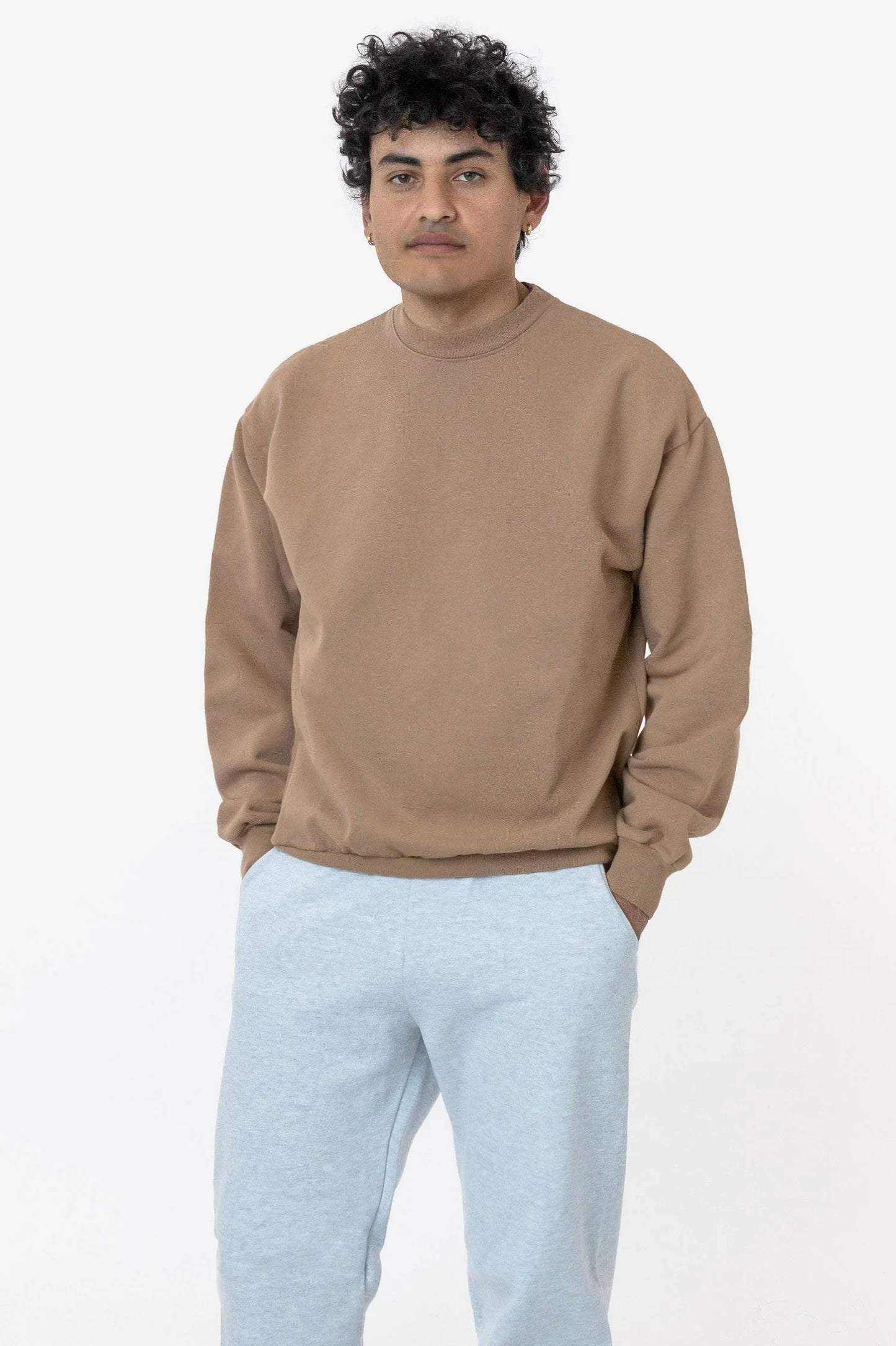 HF07GD Mix - Garment Dye Heavy Fleece Pullover Crewneck Sweatshirt (New)