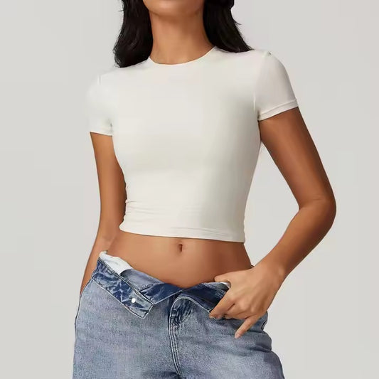 Women's Crop Top 1062 // women cropped baby tee