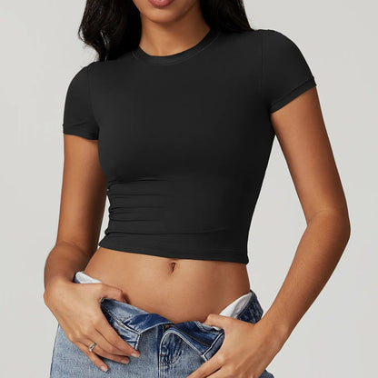 Women's Crop Top 1062 // women cropped baby tee