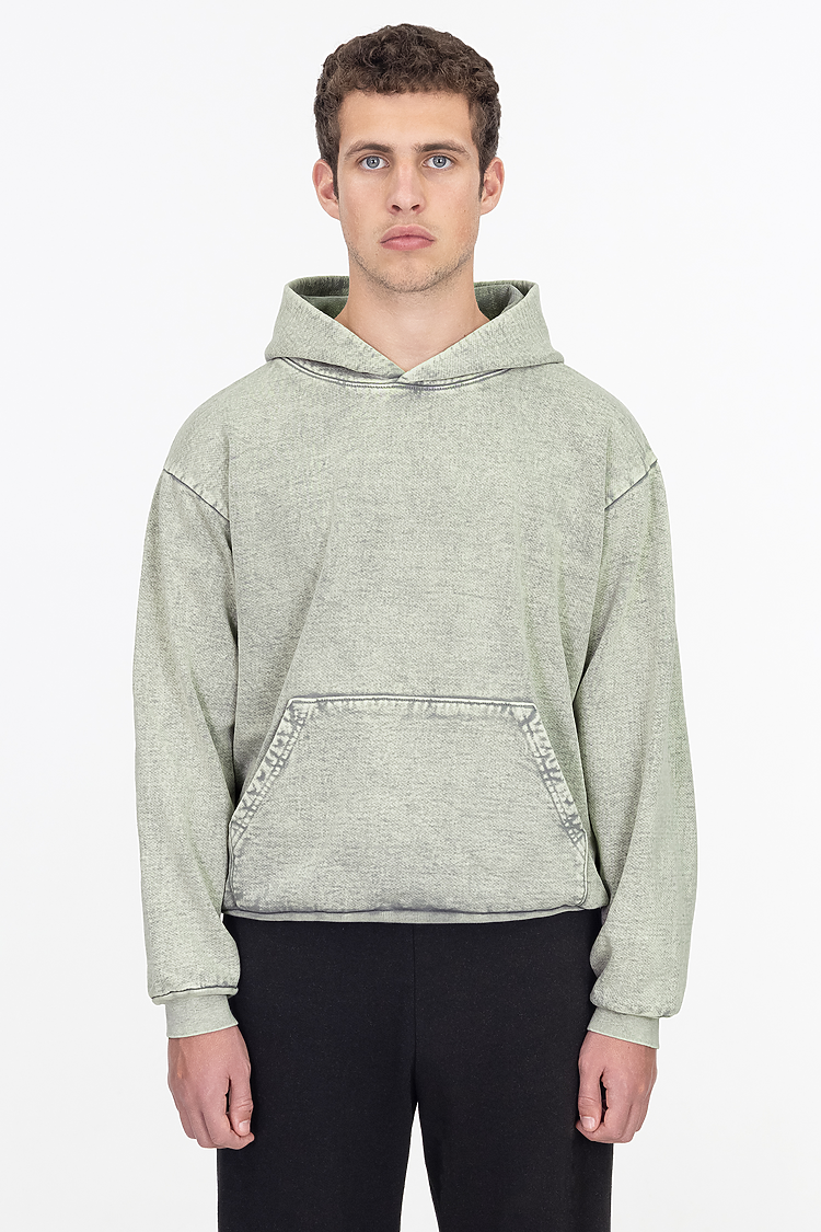 Los Angeles Apparel HF09MW L/S MW HF Hooded PO 14 oz