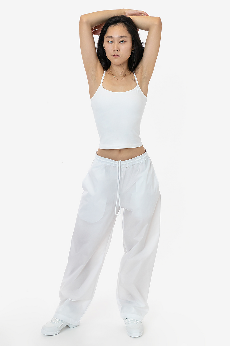 Los Angeles Apparel RNF445 Wide Leg Nylon Taffeta Pant