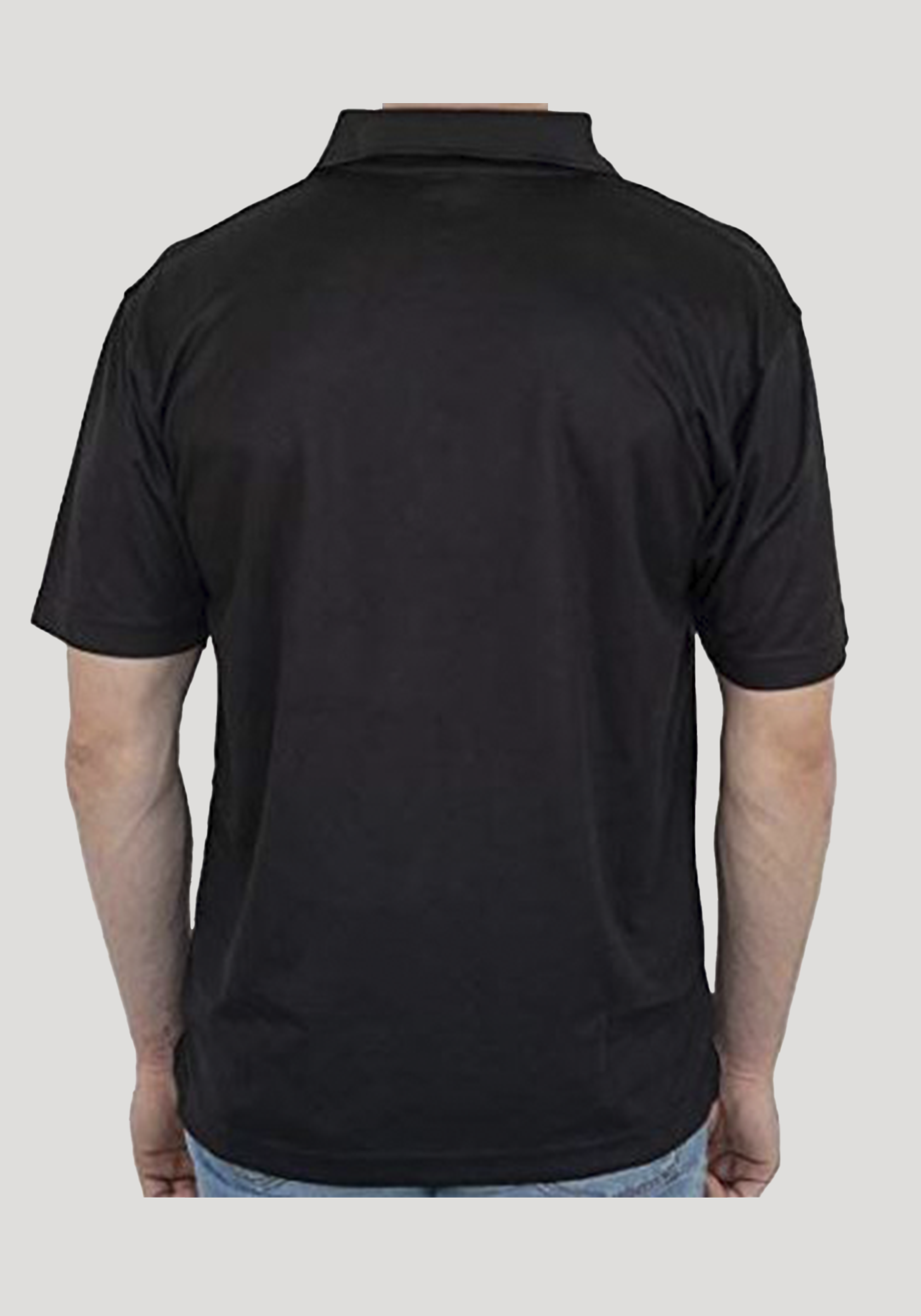 100 polyester outlet black polo shirts